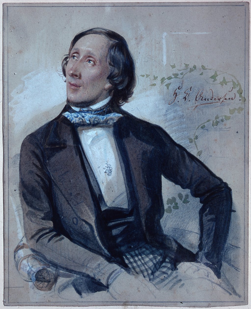 Hans Christian Andersen, 1845 von Carl Hartmann