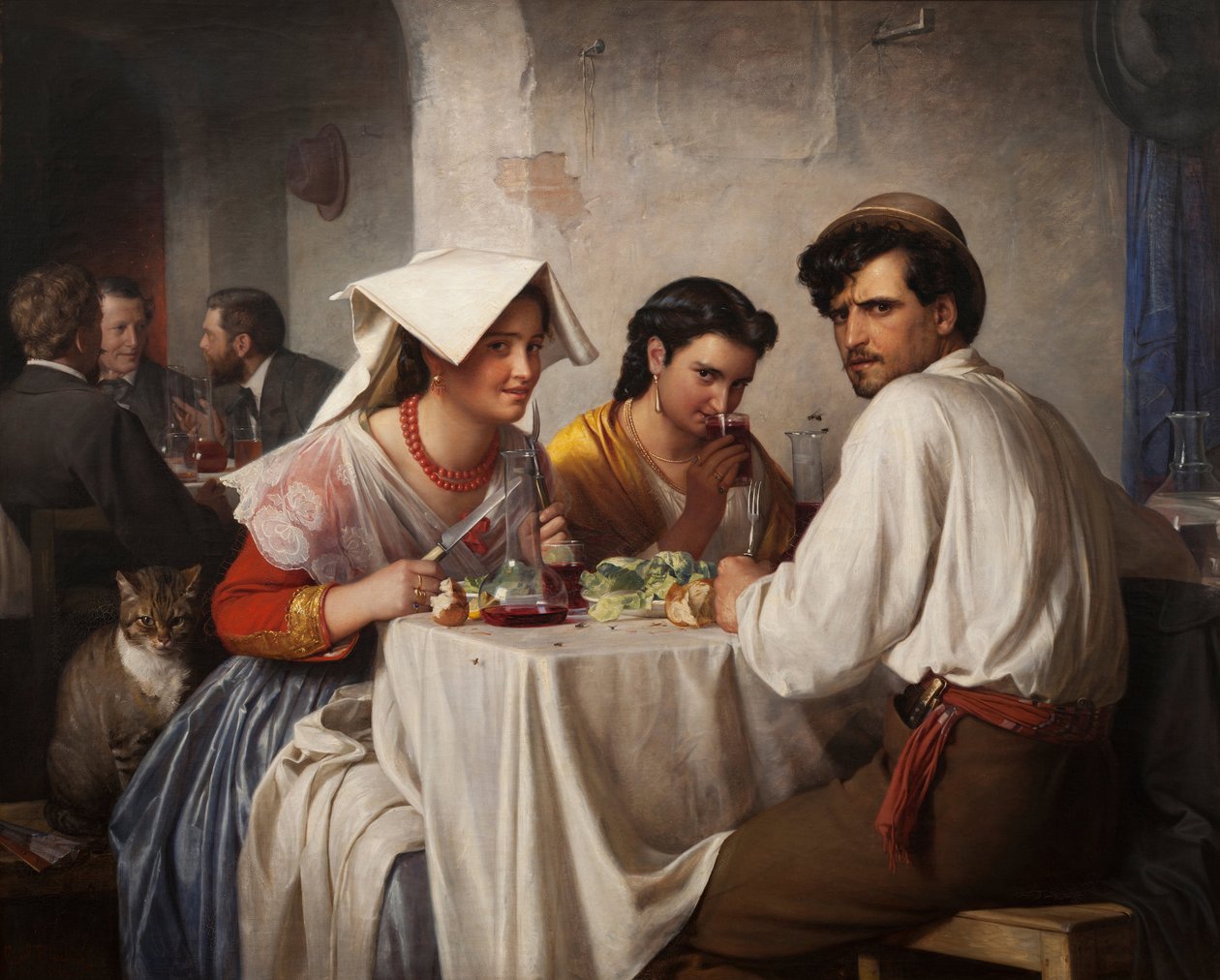 In einer römischen Osteria, 1866 von Carl Heinrich Bloch