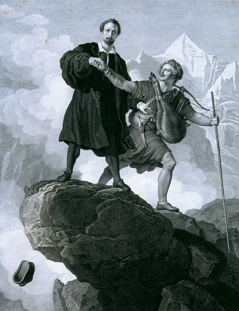 Manfred und der Gemsenjäger von Carl Heinrich Rahl