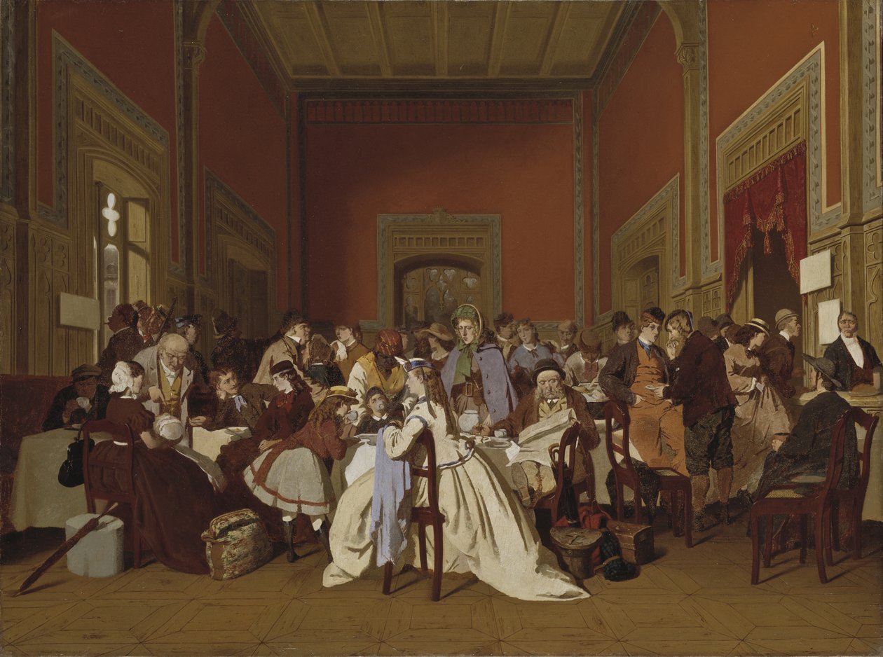 Wartezimmer zweiter Klasse, ca. 1865 von Carl Hendrik d Unker