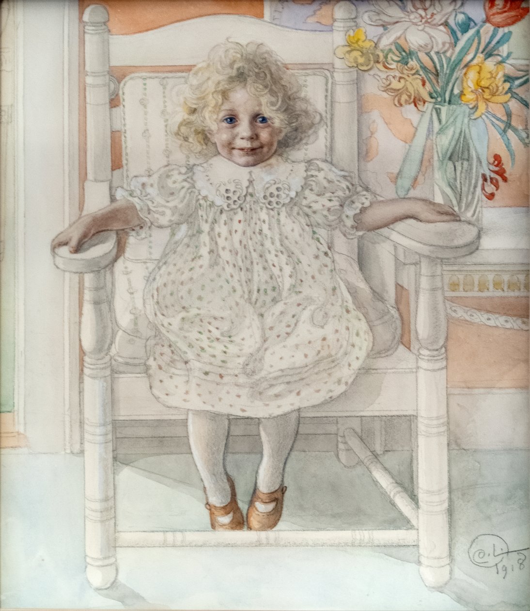 Porträt von Inga-Maria Thiel von Carl Larsson