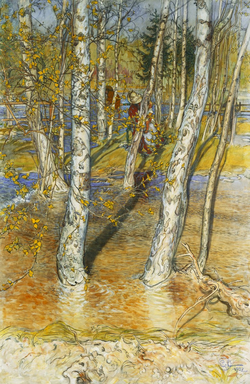 Frühlingsflut, 1902 von Carl Larsson