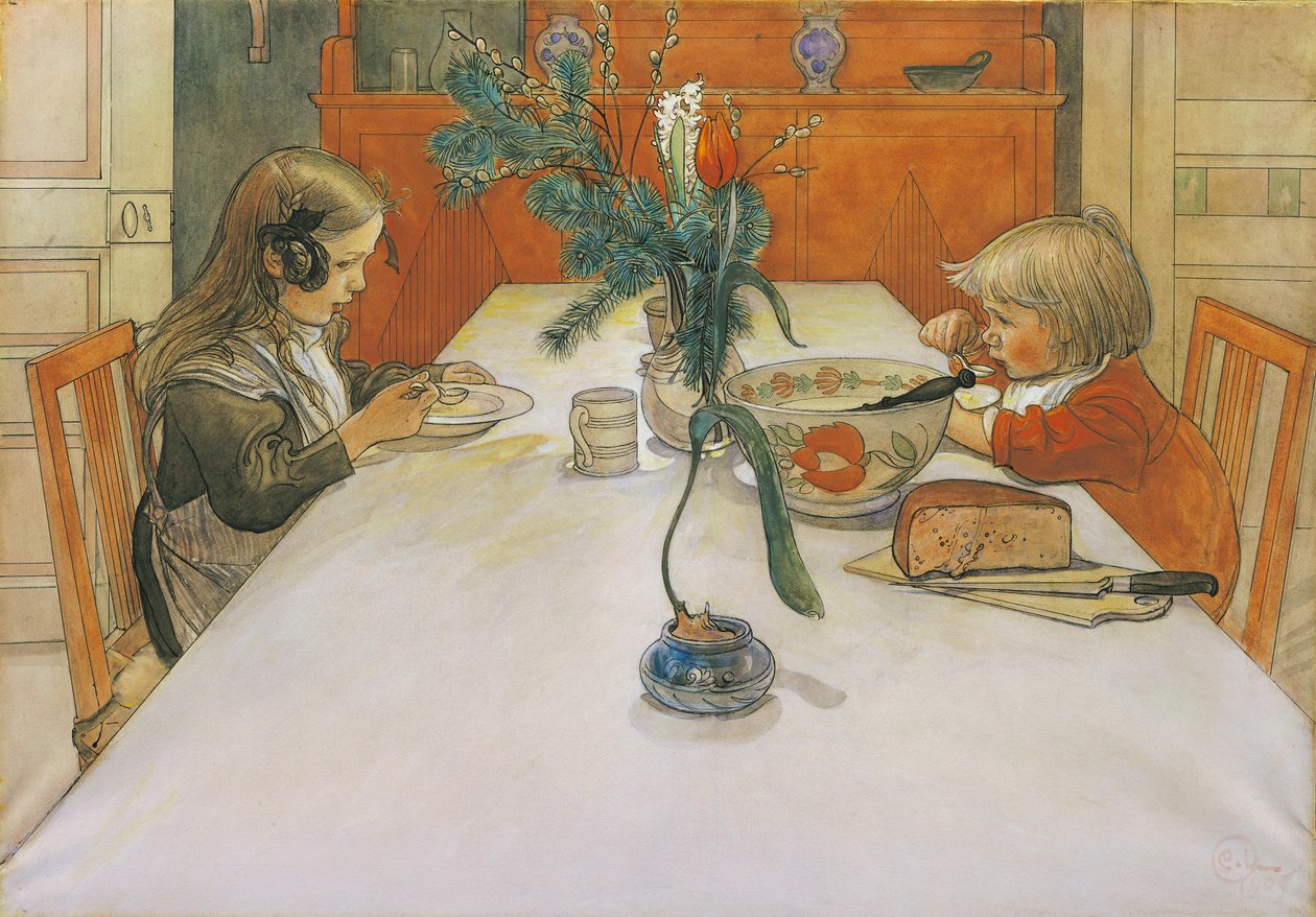 Das Abendessen von Carl Larsson