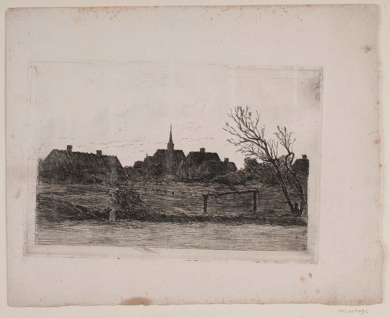Hornbæk Kirche, Sommerabend von Carl Locher