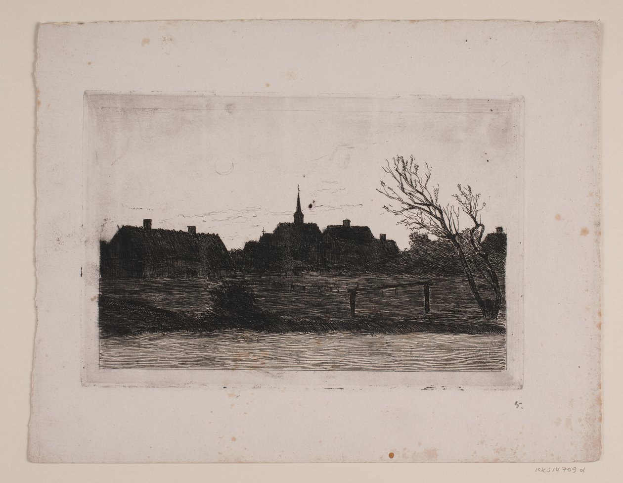 Hornbæk Kirche, Sommerabend von Carl Locher