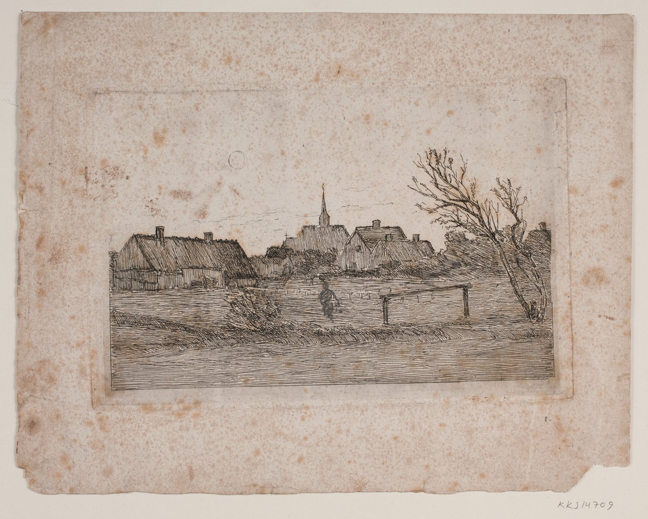 Hornbæk Kirche, Sommerabend von Carl Locher