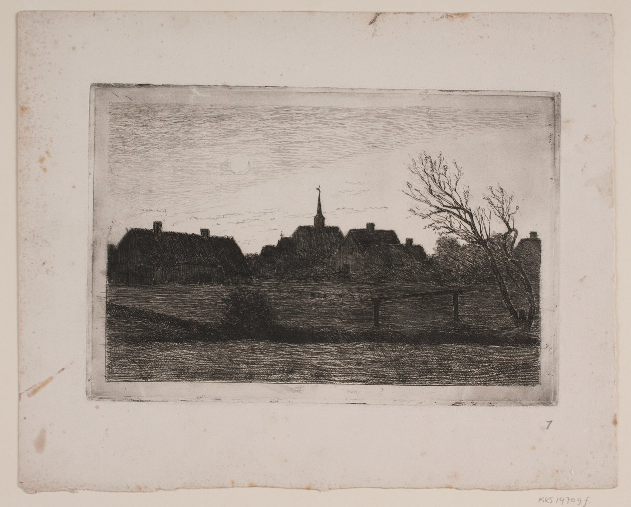 Hornbæk Kirche, Sommerabend von Carl Locher