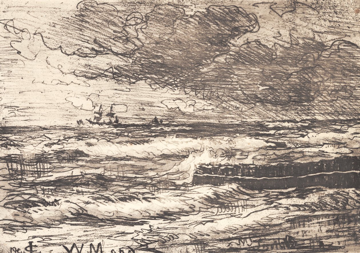 Sturm bei Tisvilde von Carl Locher