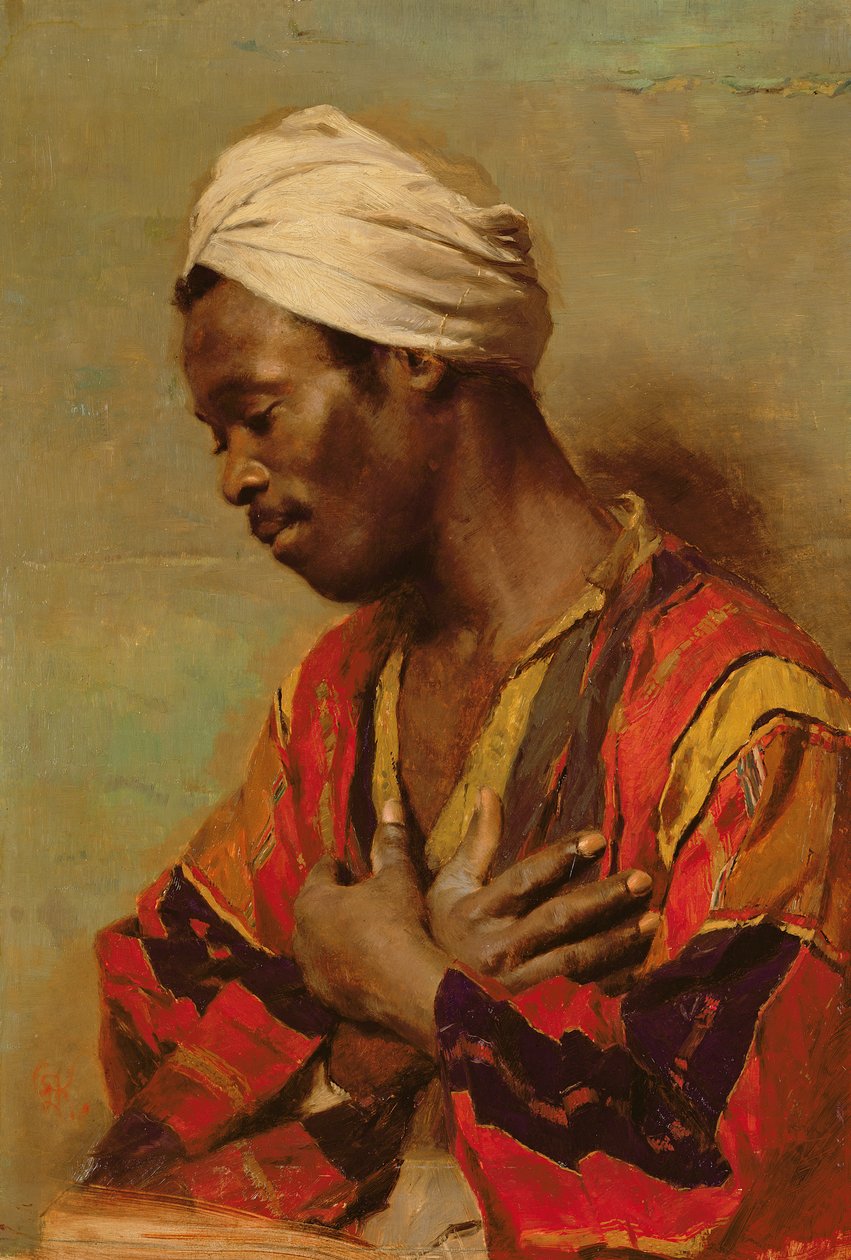 Ein Araber in Meditation von Carl Ludwig Ferdinand Kerstan