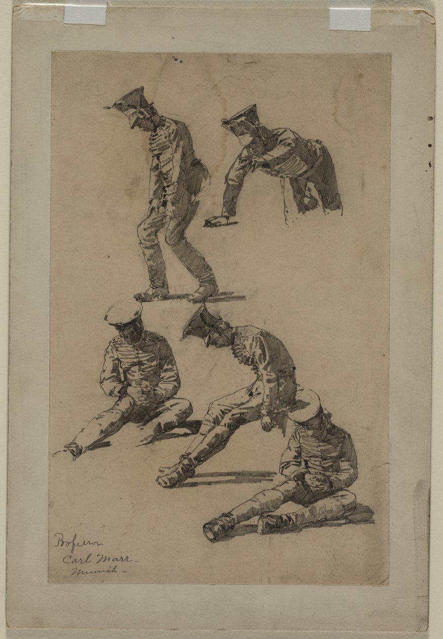 Fünf Studien eines Soldaten von Carl Marr