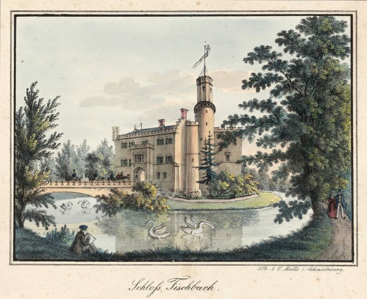 Schloss Fischbach (Schlesien) von Carl Mattis