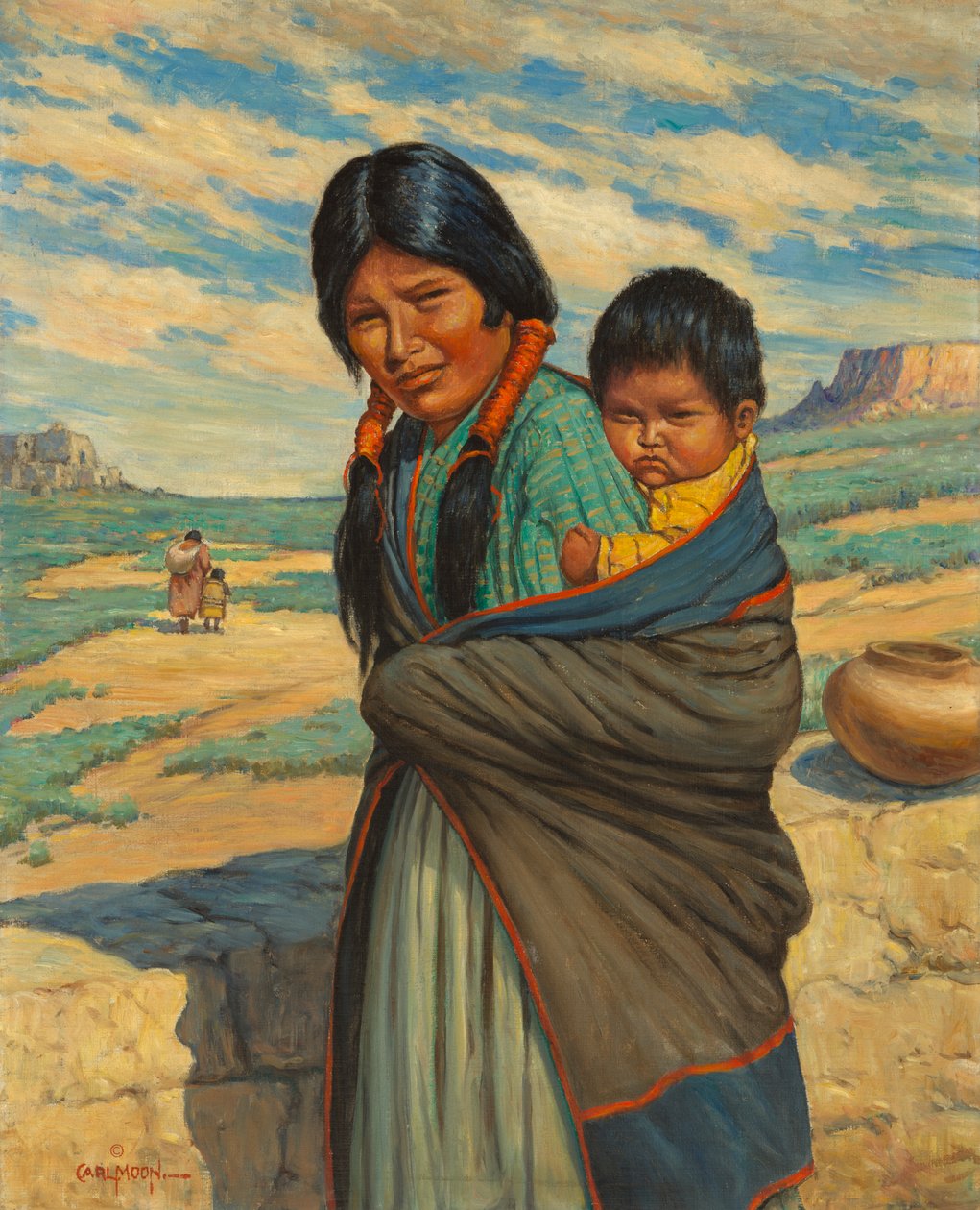 Hopi Mutter und Kind von Carl Moon