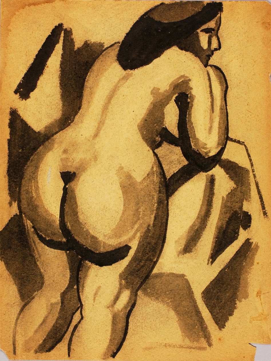 Stehender weiblicher Akt von Carl Newman