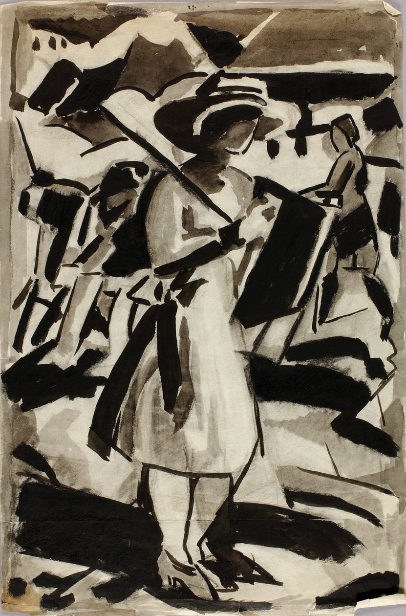 Stehende Figur einer Frau von Carl Newman