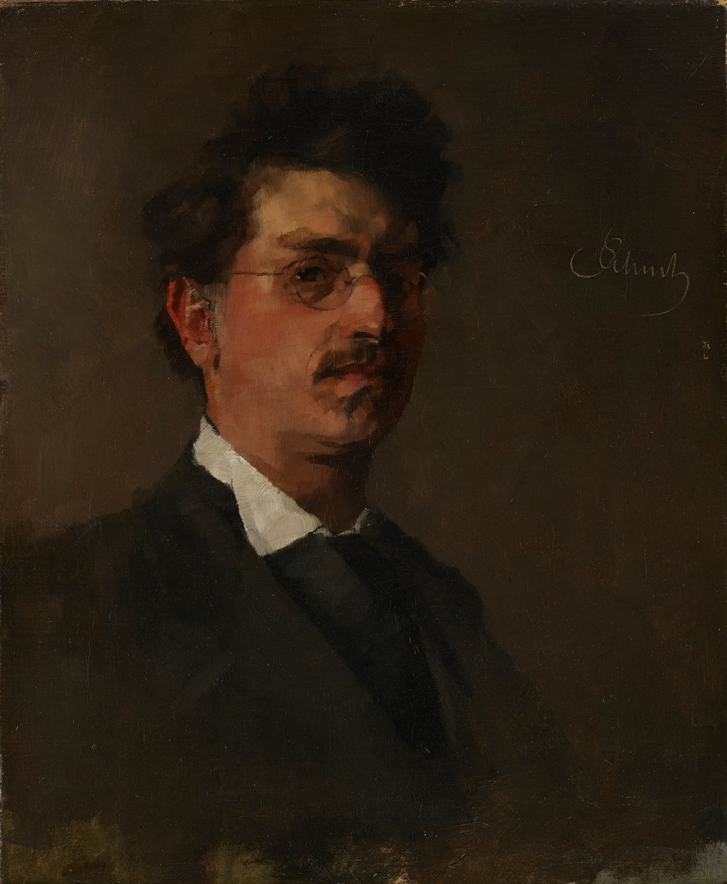 Selbstporträt von Carl Schuch