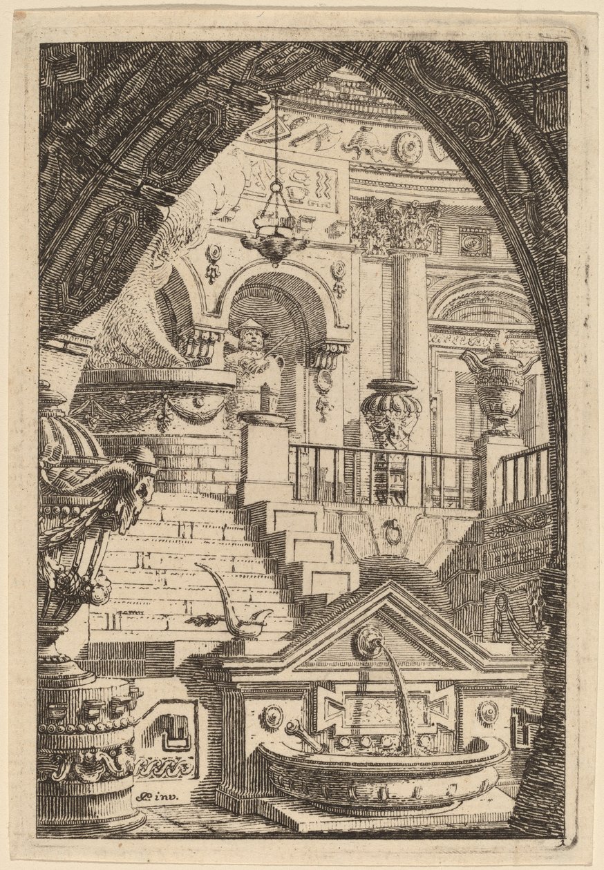 Fantasie eines antiken Tempels von Carl Schütz