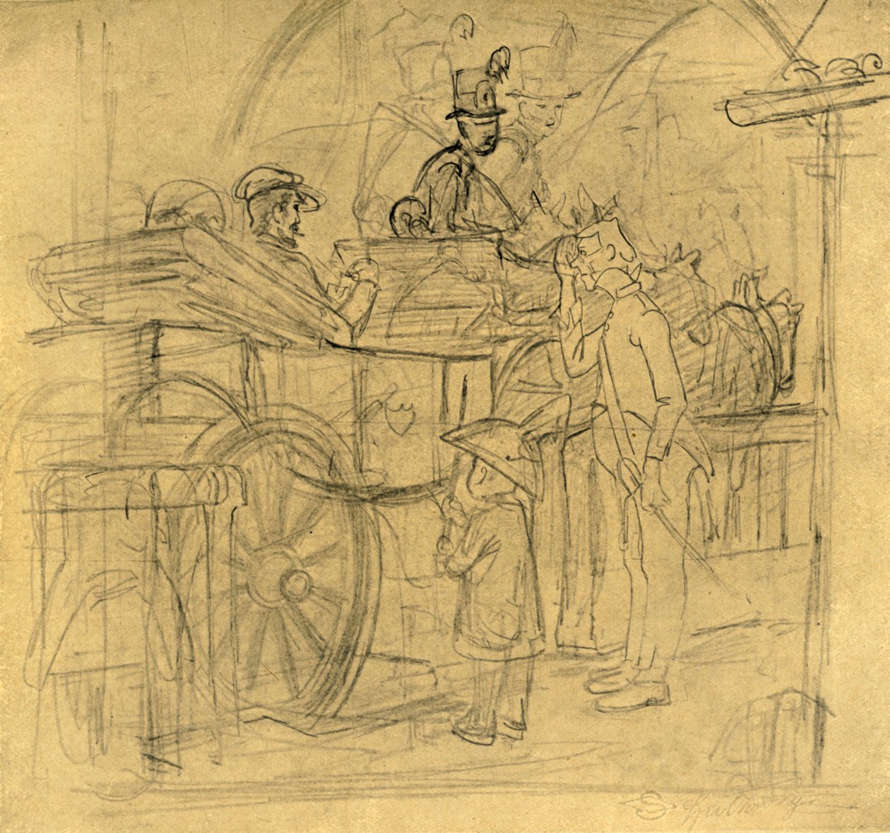 Auf Reisen, Mitte-Ende 19. Jahrhundert, um 1924 von Carl Spitzweg