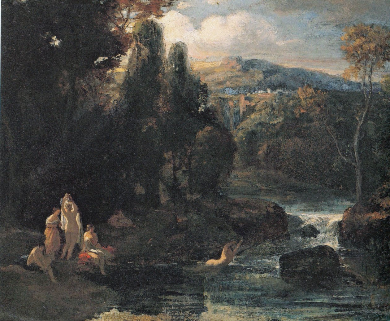 Badende Nymphen von Carl Spitzweg