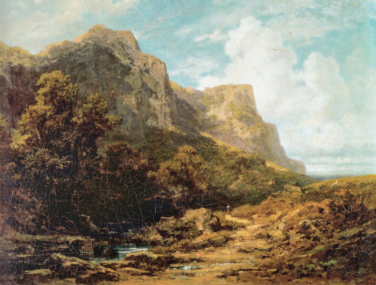 Bayerische Gebirgslandschaft von Carl Spitzweg