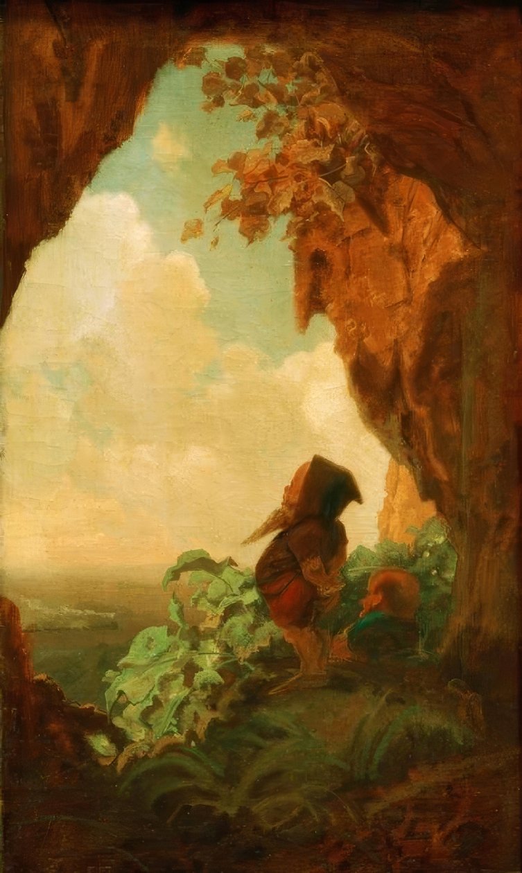 Bergmännchen oder die erste Eisenbahn von Carl Spitzweg