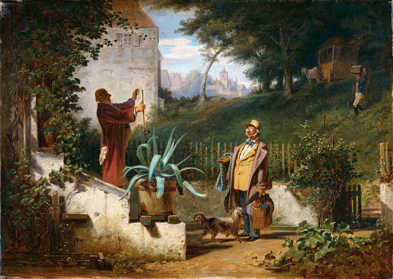 Kindheitsfreunde, ca. 1855 von Carl Spitzweg