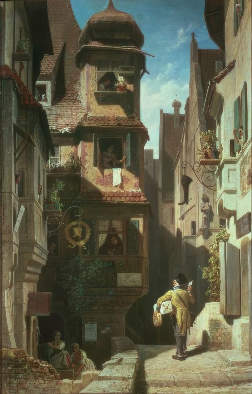 Der Briefbote im Rosental von Carl Spitzweg