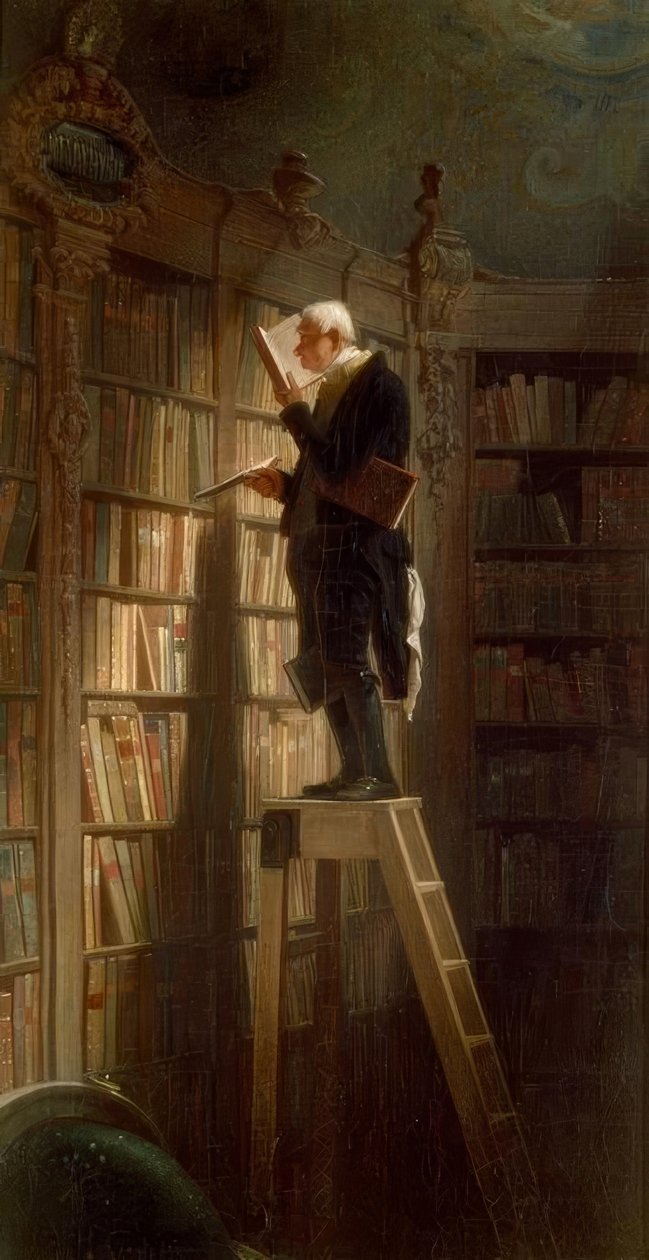 Der Bücherwurm von Carl Spitzweg