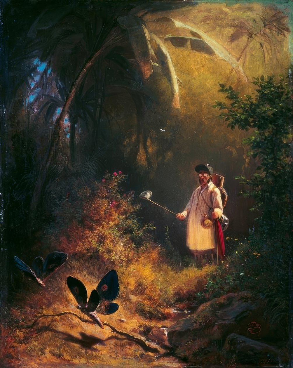 Der Schmetterlingsfänger von Carl Spitzweg