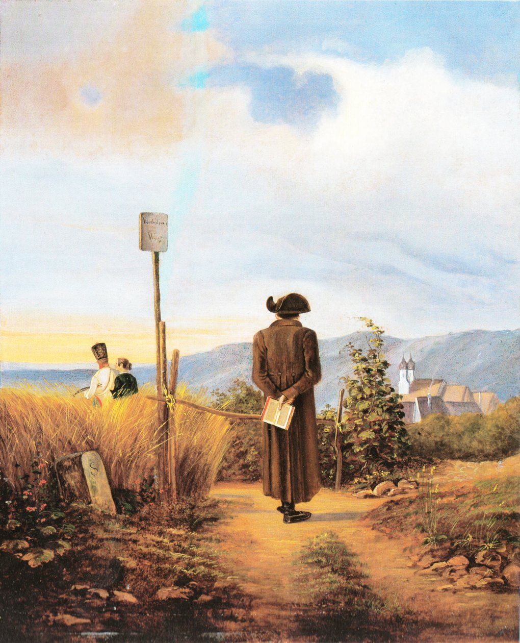 Der verbotene Weg von Carl Spitzweg