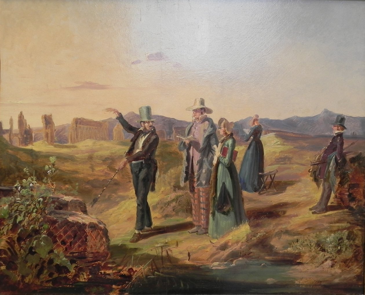 Englische Touristen in der Campagna von Carl Spitzweg