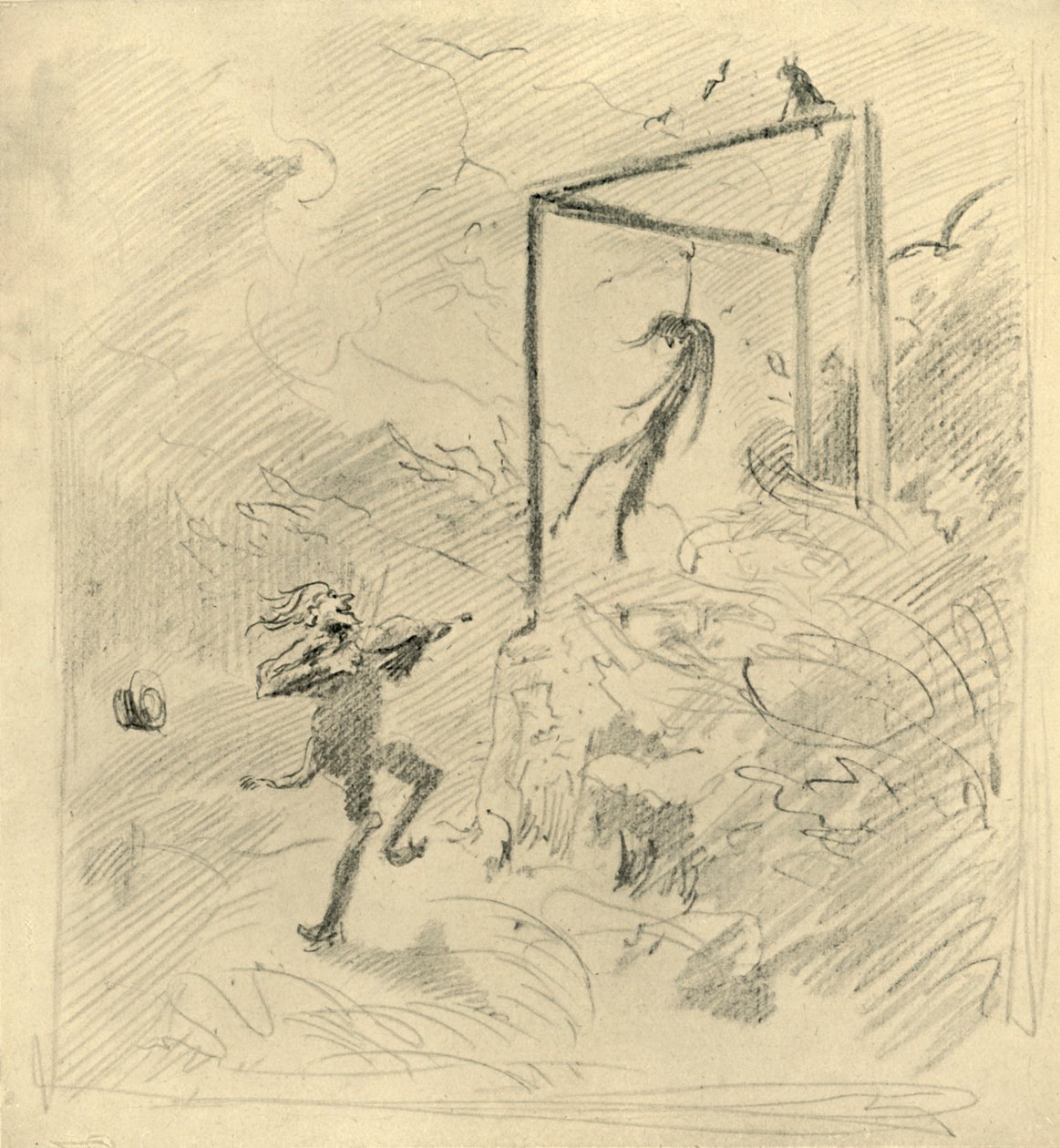 Galgenmusik, Mitte bis Ende 19. Jahrhundert, ca. 1924 von Carl Spitzweg