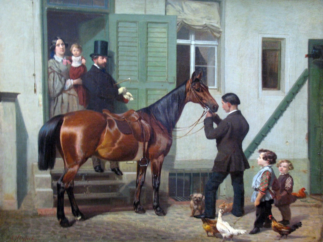 Ritt des Künstlers von Carl Steffeck