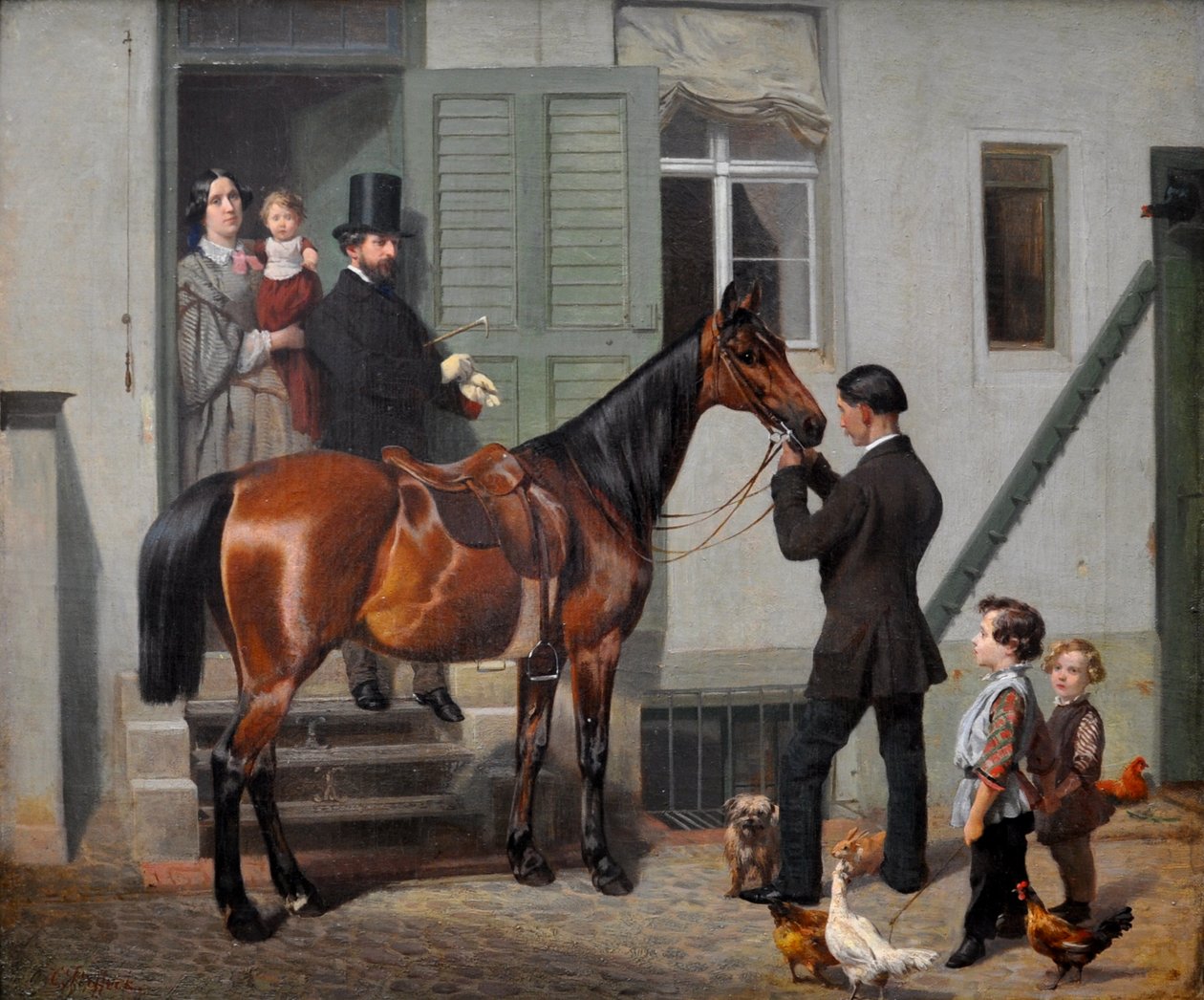 Ritt des Künstlers von Carl Steffeck