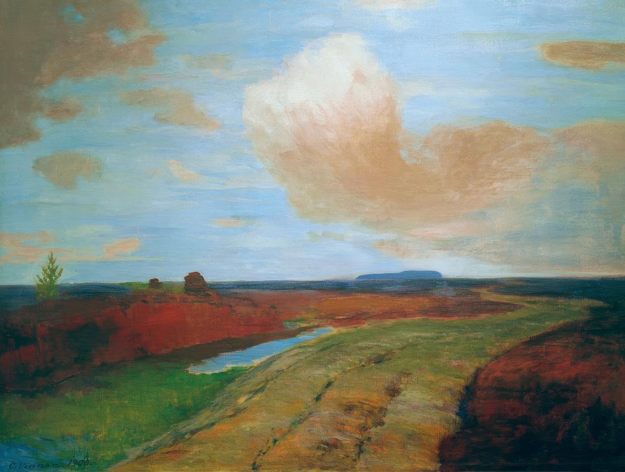 Abendstimmung im Moor von Carl Vinnen