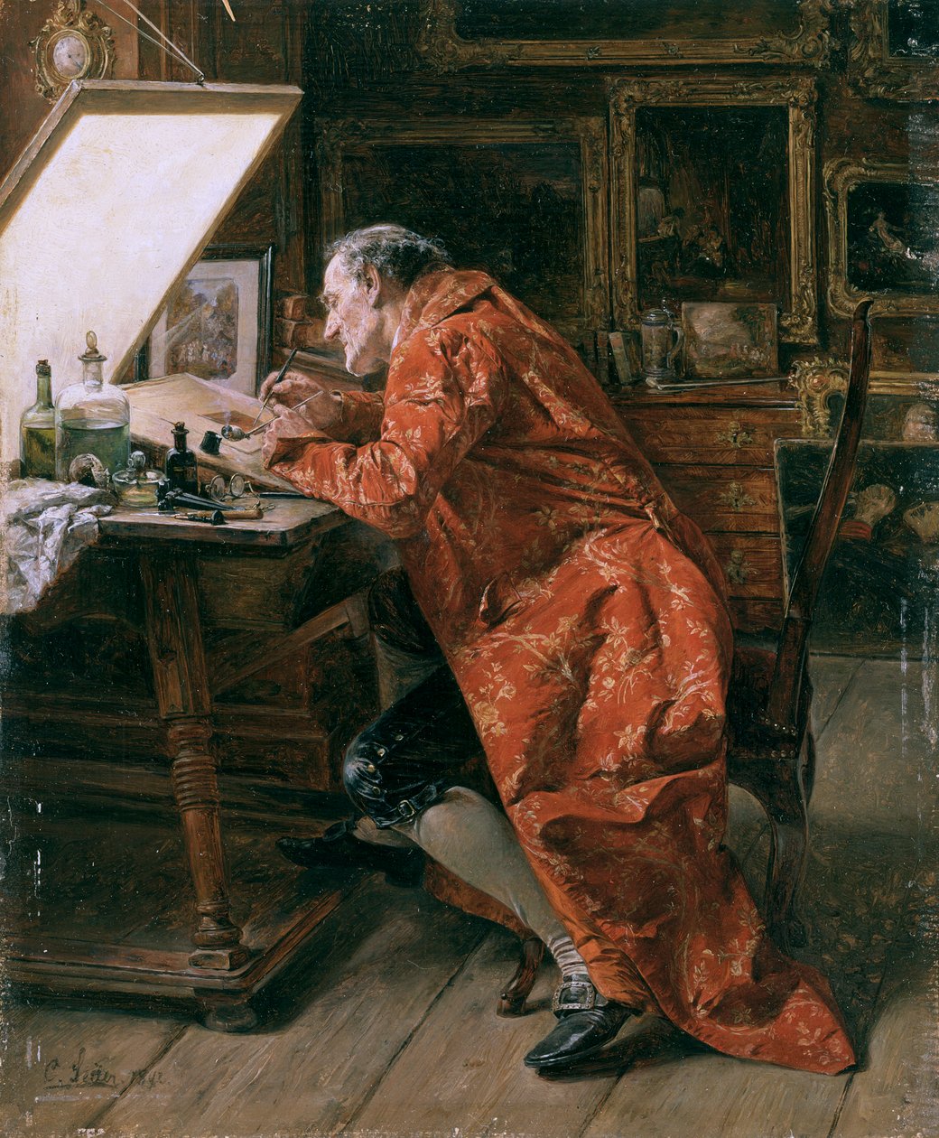 Der Radierer von Carl Wilhelm Anton Seiler