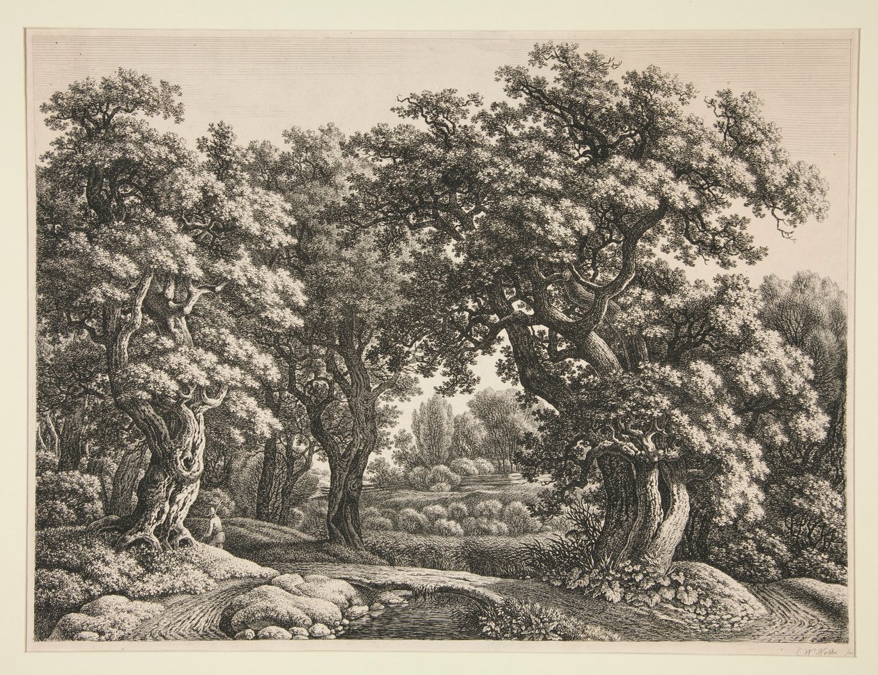 Waldlandschaft von Carl Wilhelm Kolbe the elder