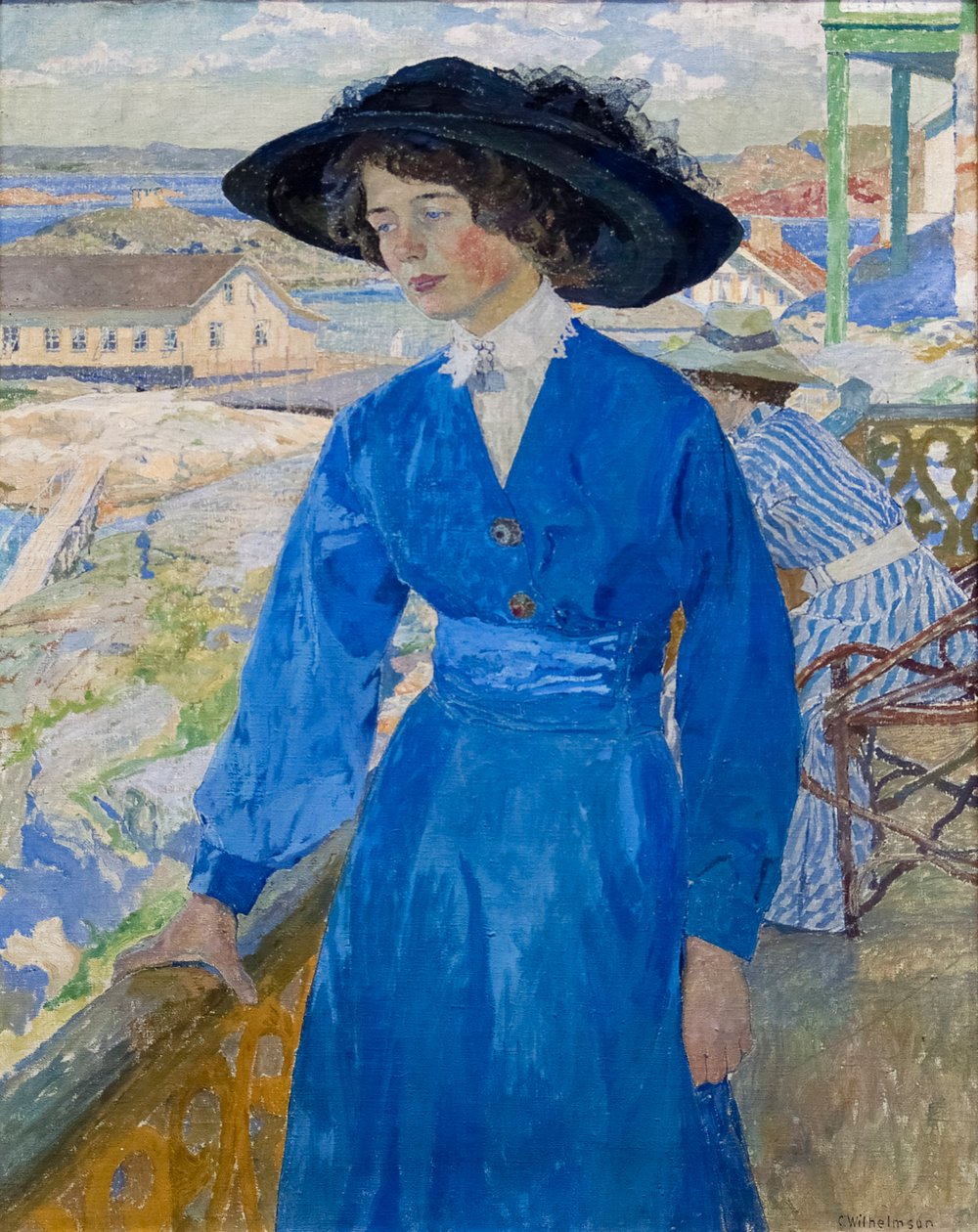 Mädchen in Blau von Carl Wilhelm Wilhelmson