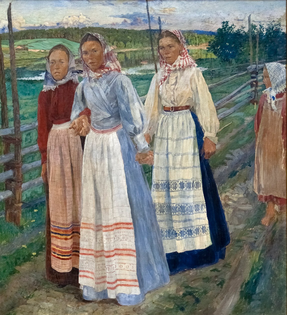 Samstagabend von Carl Wilhelm Wilhelmson