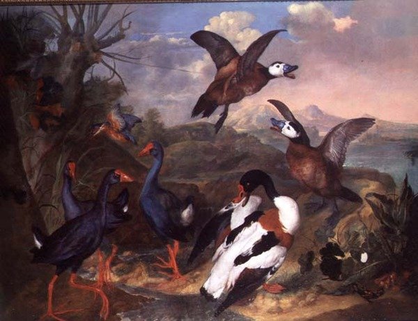 Vögel in einer Landschaft von Carl Wilhelm de Hamilton