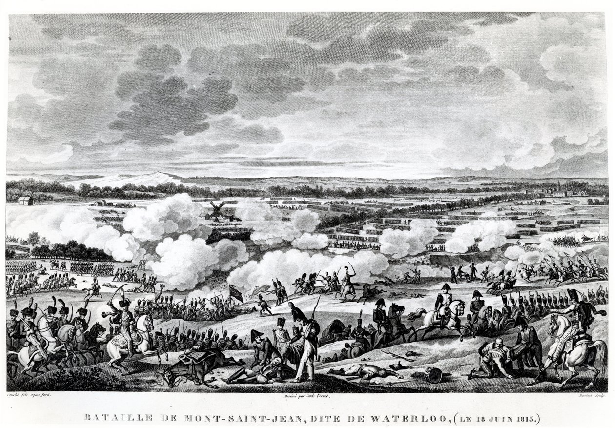 Schlacht von Waterloo, 18. Juni 1815 von Carle Vernet