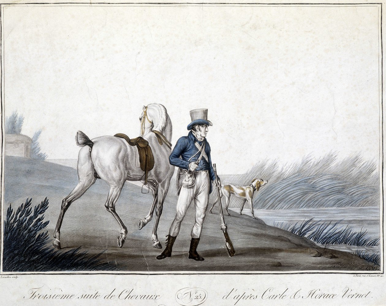 Jagd und Reiten von Carle (after) Vernet