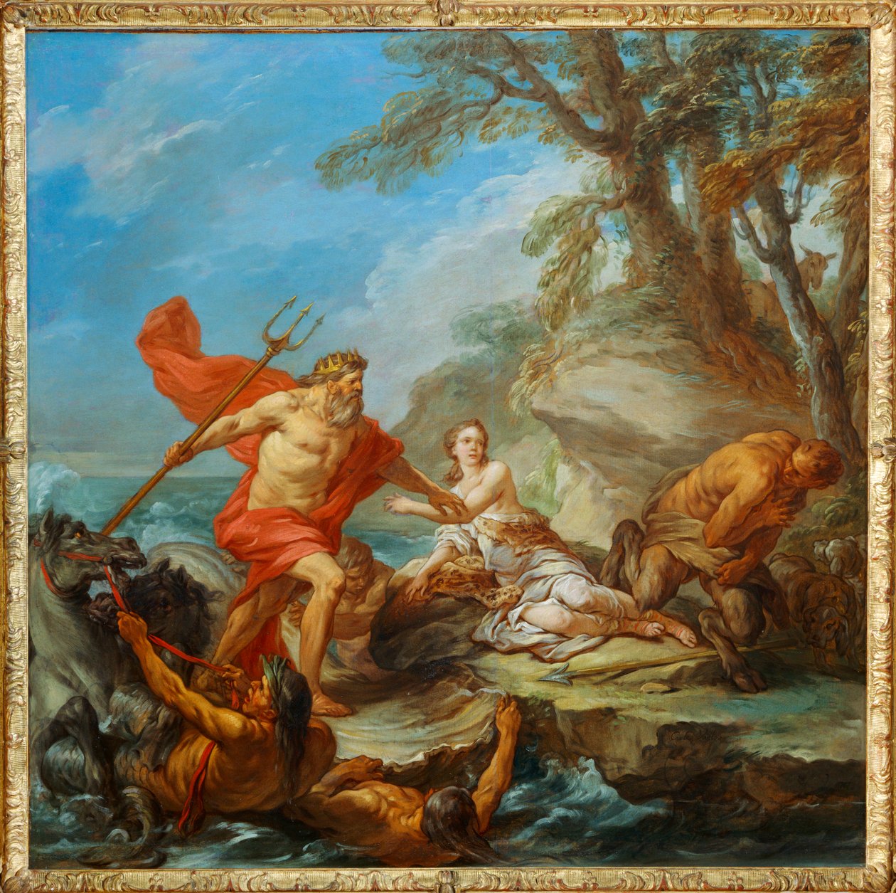 Neptun und Amymone von Carle Vanloo