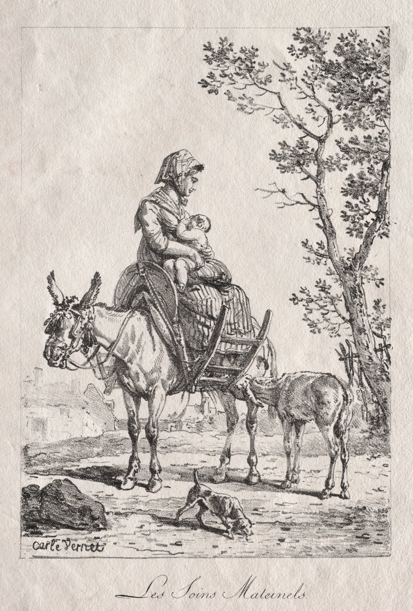 Mütterliche Fürsorge von Carle Vernet