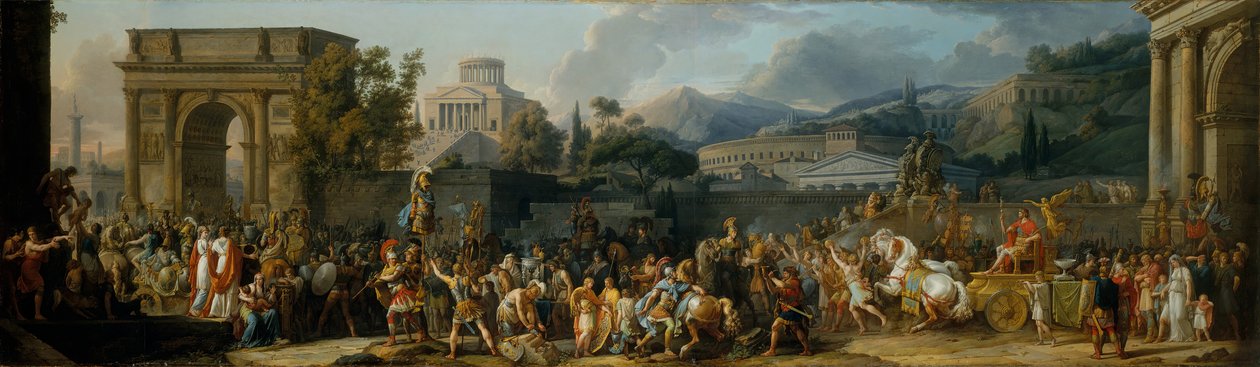 Der Triumph des Aemilius Paulus von Carle Vernet