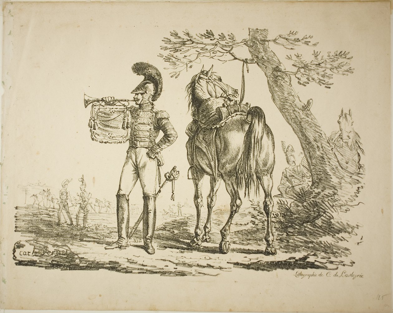 Trompeter der Schützen von Carle Vernet