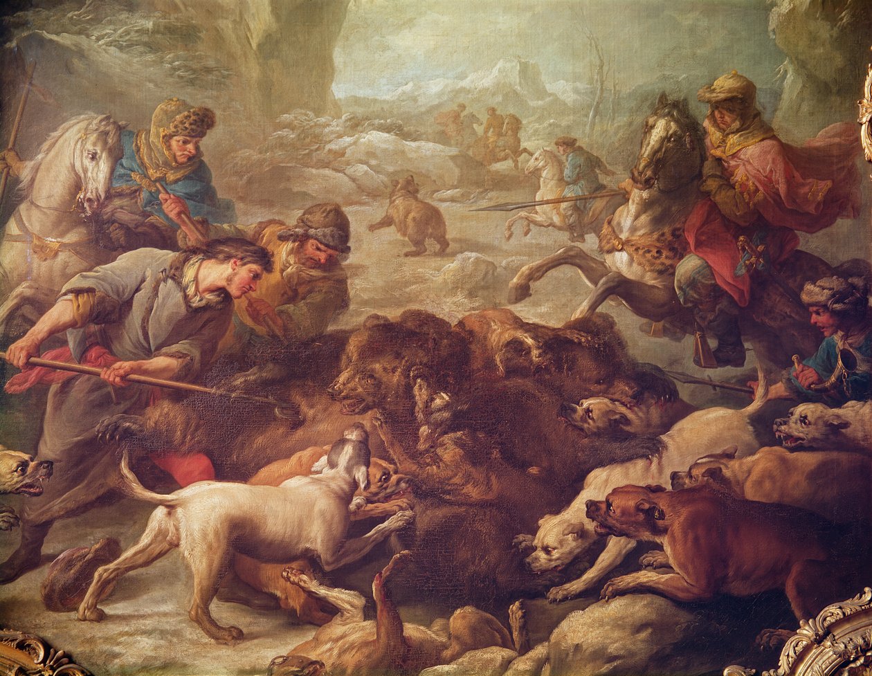 Die Bärenjagd von Carle van Loo