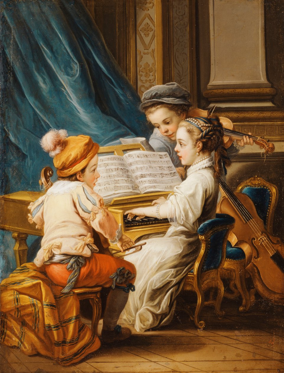 Die vier Künste - Musik von Carle van Loo