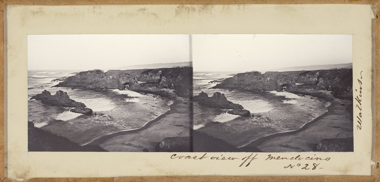 (Küstenansicht bei Mendocino) von Carleton E. Watkins