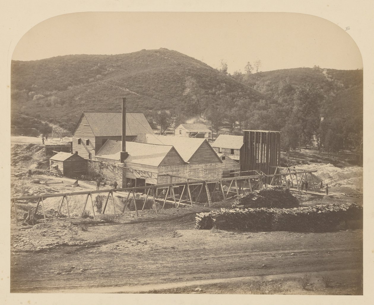 (Mt. Ophir Mill) von Carleton E. Watkins