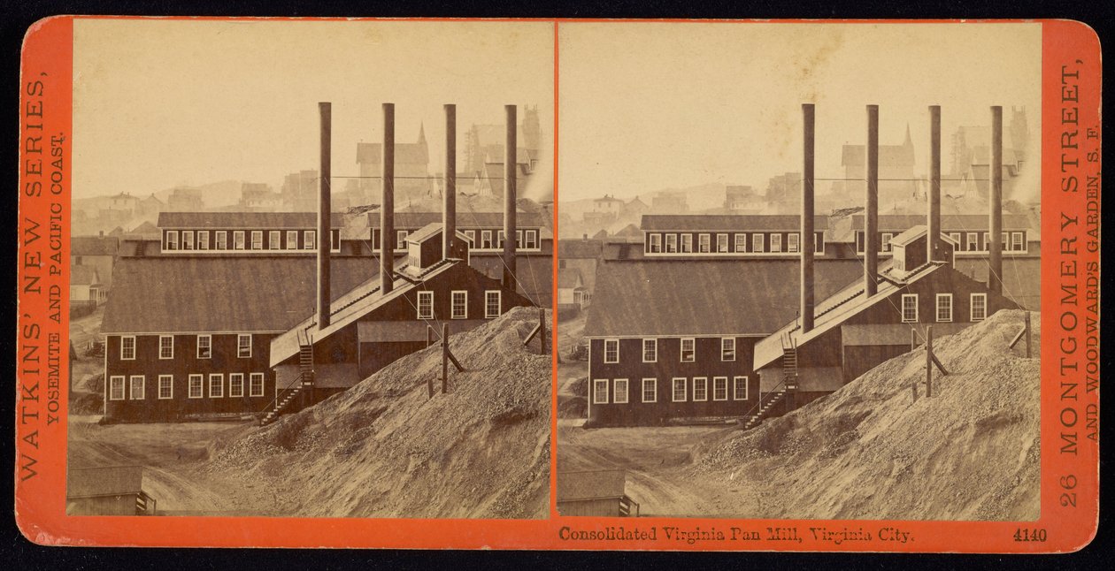 Consolidated Virginia Pan Mill, Virginia City von Carleton E. Watkins